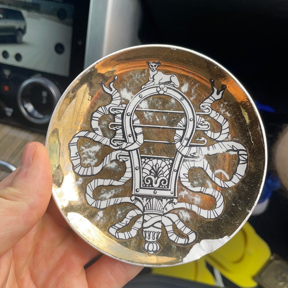 Vintage Fornasetti coaster/trinket dish